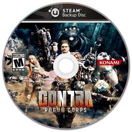 Cartridge artwork for Contra - Rogue Corps on the Microsoft Windows.