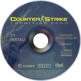 Cartridge artwork for Counter-Strike - Condition Zero on the Microsoft Windows.