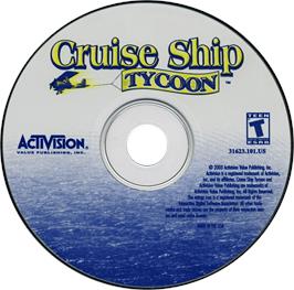 Cartridge artwork for Cruise Ship Tycoon on the Microsoft Windows.
