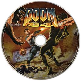 Cartridge artwork for DOOM 64 on the Microsoft Windows.