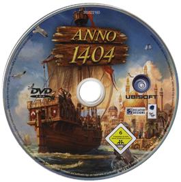Cartridge artwork for Dawn of Discovery on the Microsoft Windows.
