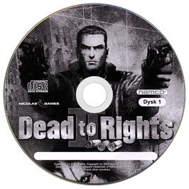 Cartridge artwork for Dead to Rights 2 on the Microsoft Windows.
