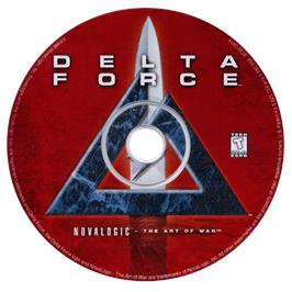 Cartridge artwork for Delta Force on the Microsoft Windows.