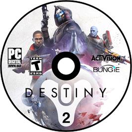 Cartridge artwork for Destiny 2 on the Microsoft Windows.