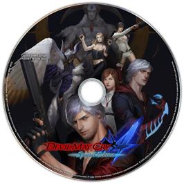 Cartridge artwork for Devil May Cry 4 - Special Edition on the Microsoft Windows.