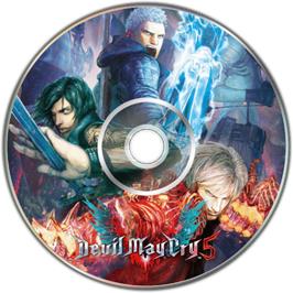 Cartridge artwork for Devil May Cry 5 on the Microsoft Windows.