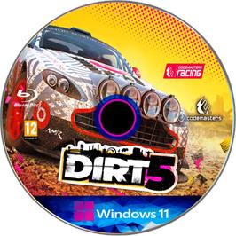 Cartridge artwork for DiRT 5 on the Microsoft Windows.