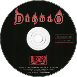Cartridge artwork for Diablo on the Microsoft Windows.