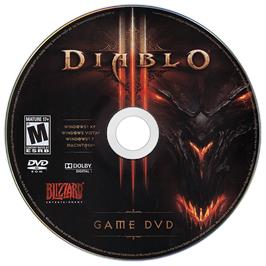 Cartridge artwork for Diablo 3 on the Microsoft Windows.