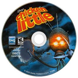 Cartridge artwork for Disney's Chicken Little on the Microsoft Windows.