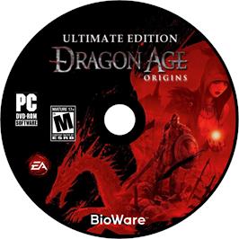 Cartridge artwork for Dragon Age - Origins - Ultimate Edition on the Microsoft Windows.