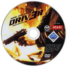 Cartridge artwork for Driv3r on the Microsoft Windows.