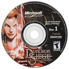 Cartridge artwork for Dungeon Siege - Legends of Aranna on the Microsoft Windows.