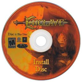 Cartridge artwork for Enclave on the Microsoft Windows.