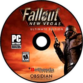 Cartridge artwork for Fallout - New Vegas - Ultimate Edition on the Microsoft Windows.