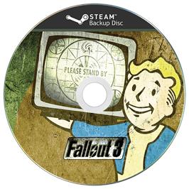 Cartridge artwork for Fallout 3 - Game of the Year Edition on the Microsoft Windows.