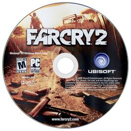 Cartridge artwork for Far Cry 2 on the Microsoft Windows.