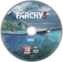Cartridge artwork for Far Cry 3 on the Microsoft Windows.