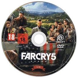 Cartridge artwork for Far Cry 5 on the Microsoft Windows.