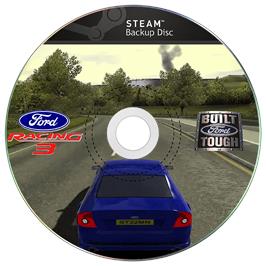 Cartridge artwork for Ford Racing 3 on the Microsoft Windows.