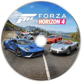 Cartridge artwork for Forza Horizon 4 on the Microsoft Windows.