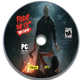 Cartridge artwork for Friday the 13th - The Game on the Microsoft Windows.