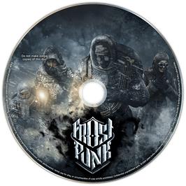 Cartridge artwork for Frostpunk on the Microsoft Windows.
