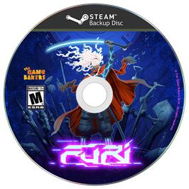 Cartridge artwork for Furi on the Microsoft Windows.