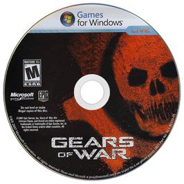 Cartridge artwork for Gears of War on the Microsoft Windows.