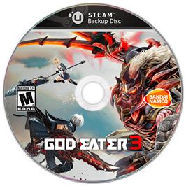 Cartridge artwork for God Eater 3 on the Microsoft Windows.