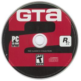 Cartridge artwork for Grand Theft Auto 2 on the Microsoft Windows.
