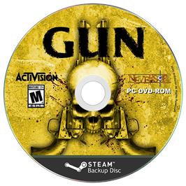 Cartridge artwork for Gun on the Microsoft Windows.