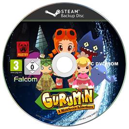 Cartridge artwork for Gurumin - A Monstrous Adventure on the Microsoft Windows.