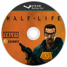 Cartridge artwork for Half-Life on the Microsoft Windows.
