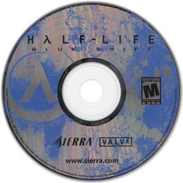 Cartridge artwork for Half-Life - Blue Shift on the Microsoft Windows.
