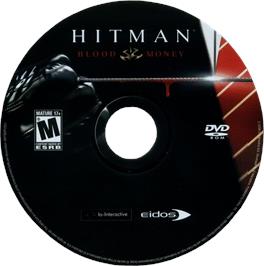 Cartridge artwork for Hitman - Blood Money on the Microsoft Windows.