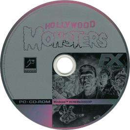 Cartridge artwork for Hollywood Monsters on the Microsoft Windows.