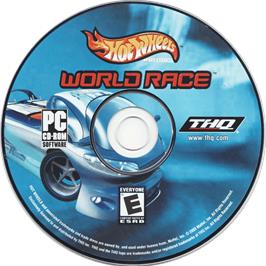 Cartridge artwork for Hot Wheels - World Race on the Microsoft Windows.
