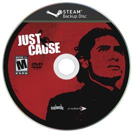Cartridge artwork for Just Cause on the Microsoft Windows.