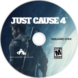 Cartridge artwork for Just Cause 4 on the Microsoft Windows.
