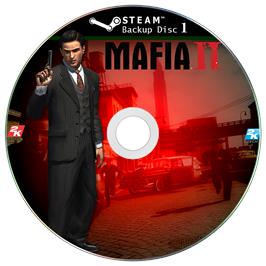 Cartridge artwork for Mafia 2 on the Microsoft Windows.