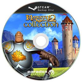 Cartridge artwork for Majesty 2 Collection on the Microsoft Windows.