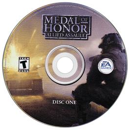 Cartridge artwork for Medal of Honor - Allied Assault on the Microsoft Windows.