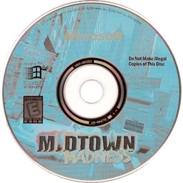 Cartridge artwork for Midtown Madness on the Microsoft Windows.