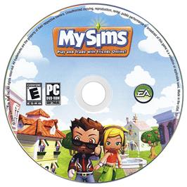 Cartridge artwork for MySims on the Microsoft Windows.