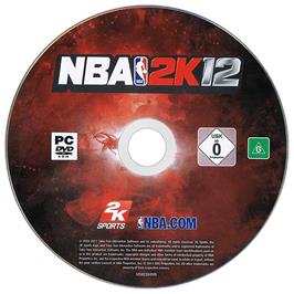 Cartridge artwork for NBA 2K12 on the Microsoft Windows.
