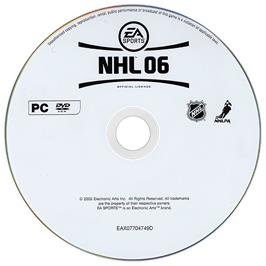 Cartridge artwork for NHL 06 on the Microsoft Windows.