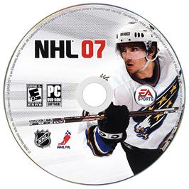 Cartridge artwork for NHL 07 on the Microsoft Windows.