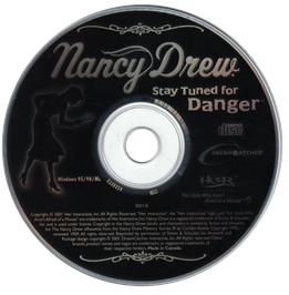 Cartridge artwork for Nancy Drew - Stay Tuned for Danger on the Microsoft Windows.