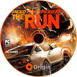 Cartridge artwork for Need For Speed - The Run on the Microsoft Windows.